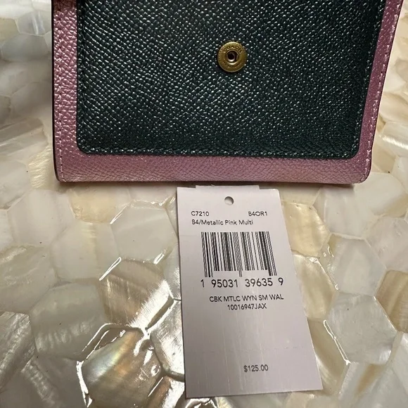 Coach colorblock metallic Wyn wallet so pretty! - Picture 6 of 6